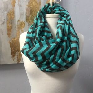 Chevron Print Spring Light Weight Infinity Scarf